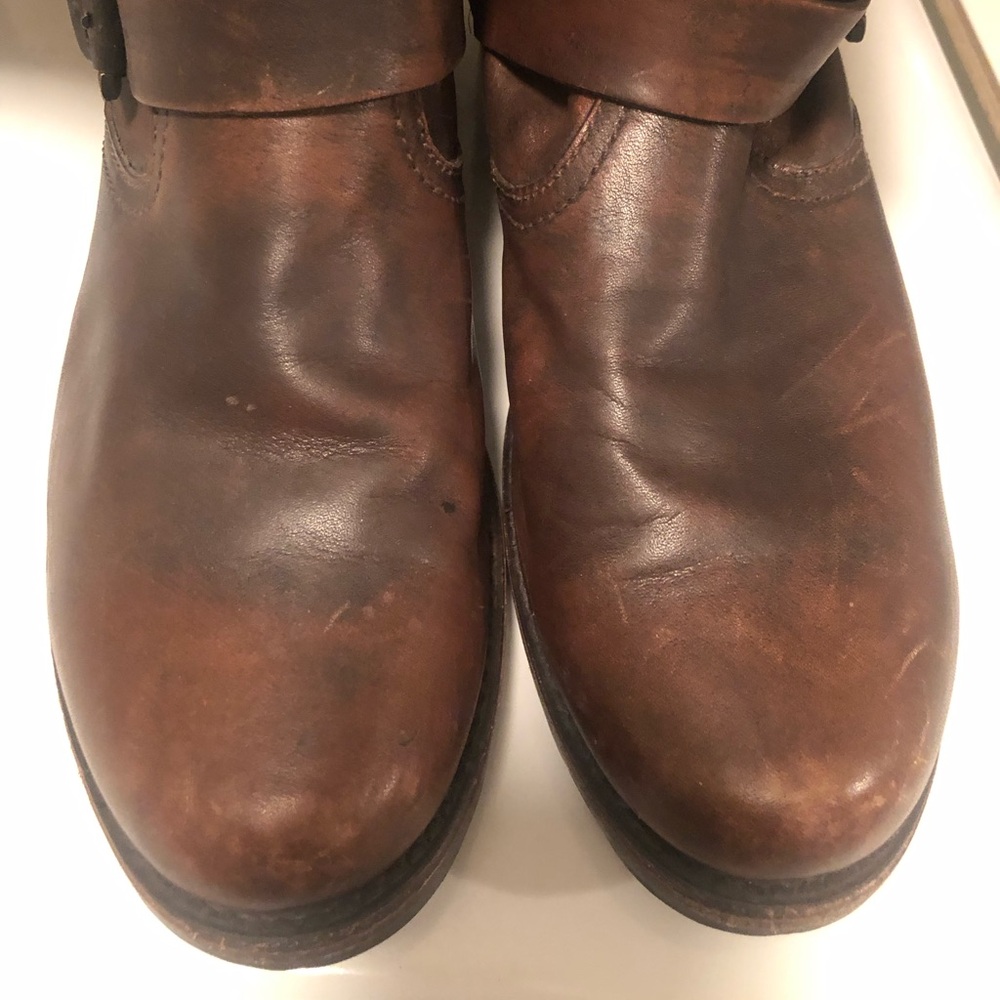 Frye Dark Brown Leather Boots - Picture 2 of 7